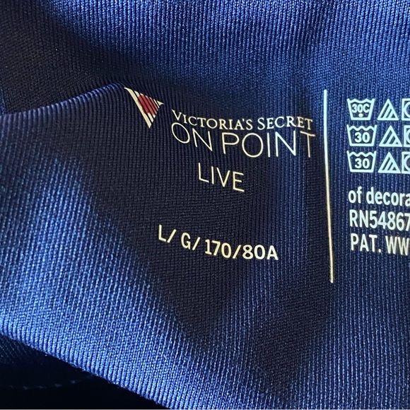 NWT Victoria’s Secret On Point Cloud Rouched Bootcut Leggings in Navy Sz… - Picture 12 of 15